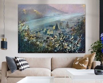 Mistige ochtend van pol ledent