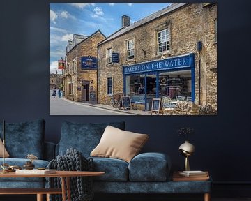 Old town centre of Bournton-on-the-Water, Cotswolds, England by Christian Müringer