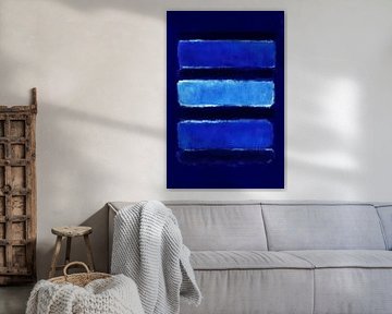 Blau in Schichten