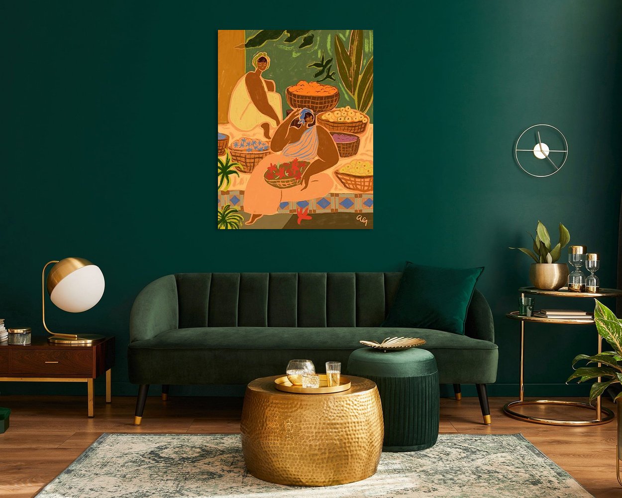 Example of the artwork in a room