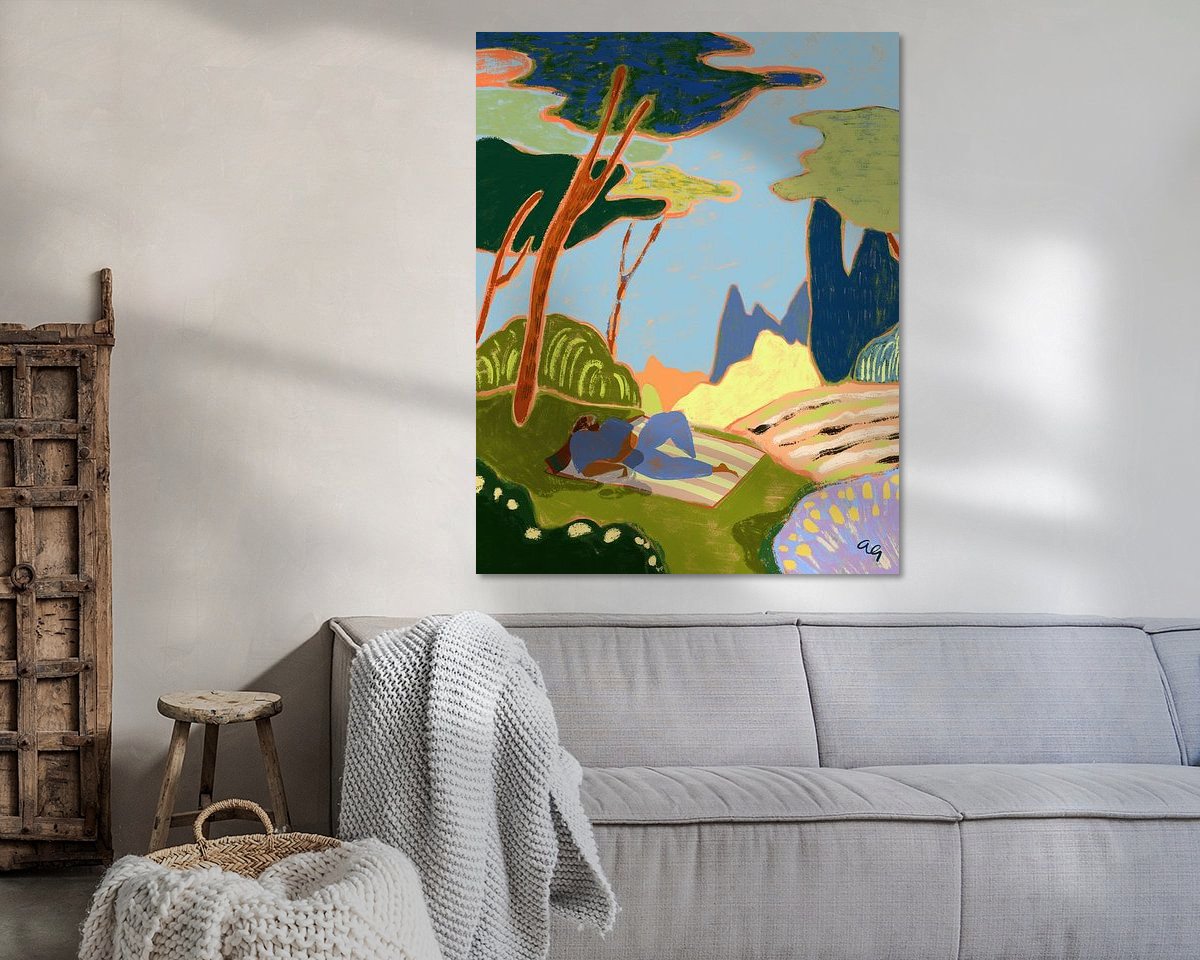 Example of the artwork in a room