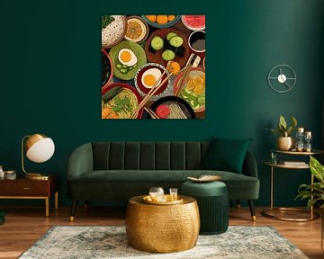 Les couleurs de la cuisine asiatique sur Vlindertuin-Art