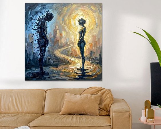 Example of the artwork in a room