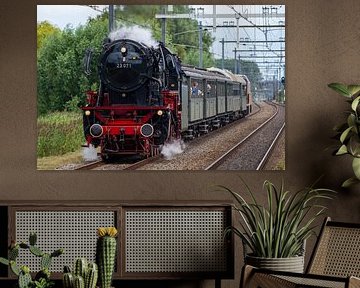Steam train in the netherlands. by Arthur Bruinen