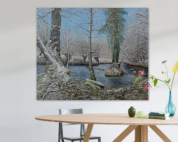 Winter on the gully by Alfons Smeets