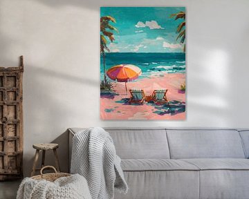 Beach Umbrella van Gypsy Galleria