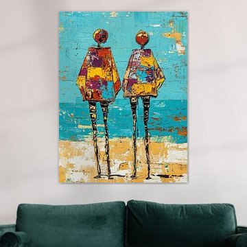 Abstrakte Figuren Zusammen von Kunst Laune