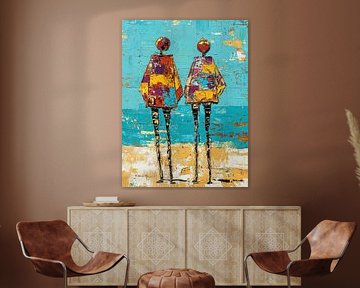 Abstract Figures Together by Art Whims