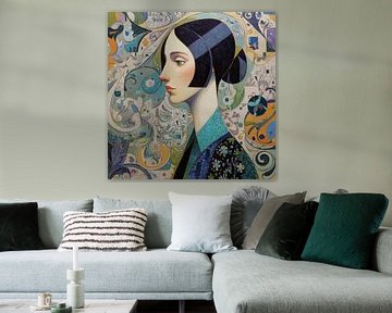 Abstract Portrait of a Woman by Art Whims