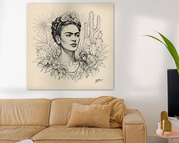 Frida Esquisse et trait sur Nova Vinci