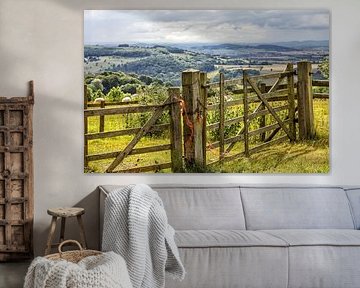 Clôture dans un magnifique paysage anglais sur Patricia Hofmeester
