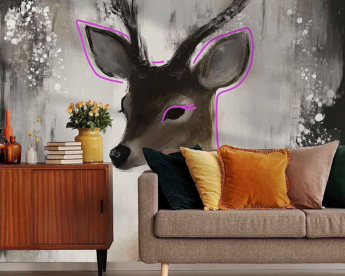 Example of the artwork in a room
