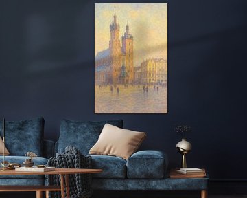 Kraków’s Basilica in Pastel – The Heart of Rynek Główny by Travel Shop