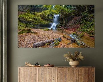 Hasenreuter waterfall, Scheidegg, Allgäu, Bavaria, Germany by Henk Meijer Photography