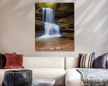 Hasenreuter waterfall, Scheidegg, Allgäu, Bavaria, Germany by Henk Meijer Photography