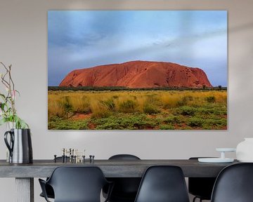 Uluru,  of Ayers Rock, Noordelijk Territorium, Australië van Henk van den Brink