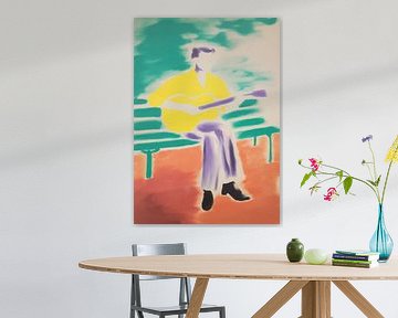 Guitar sound in a play of colours by Niklas Maximilian