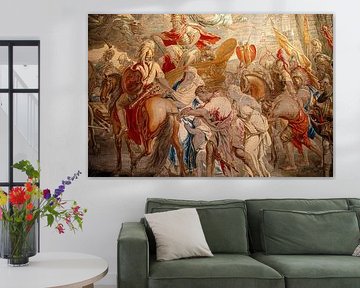 Tapisserie guerrier romain sur Ria Overbeeke