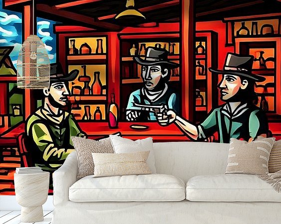 Example of the artwork in a room