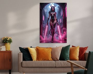 NEON LILITH: La démone aux lames de lumière de la cité cyberpunk sur INFERAURUM