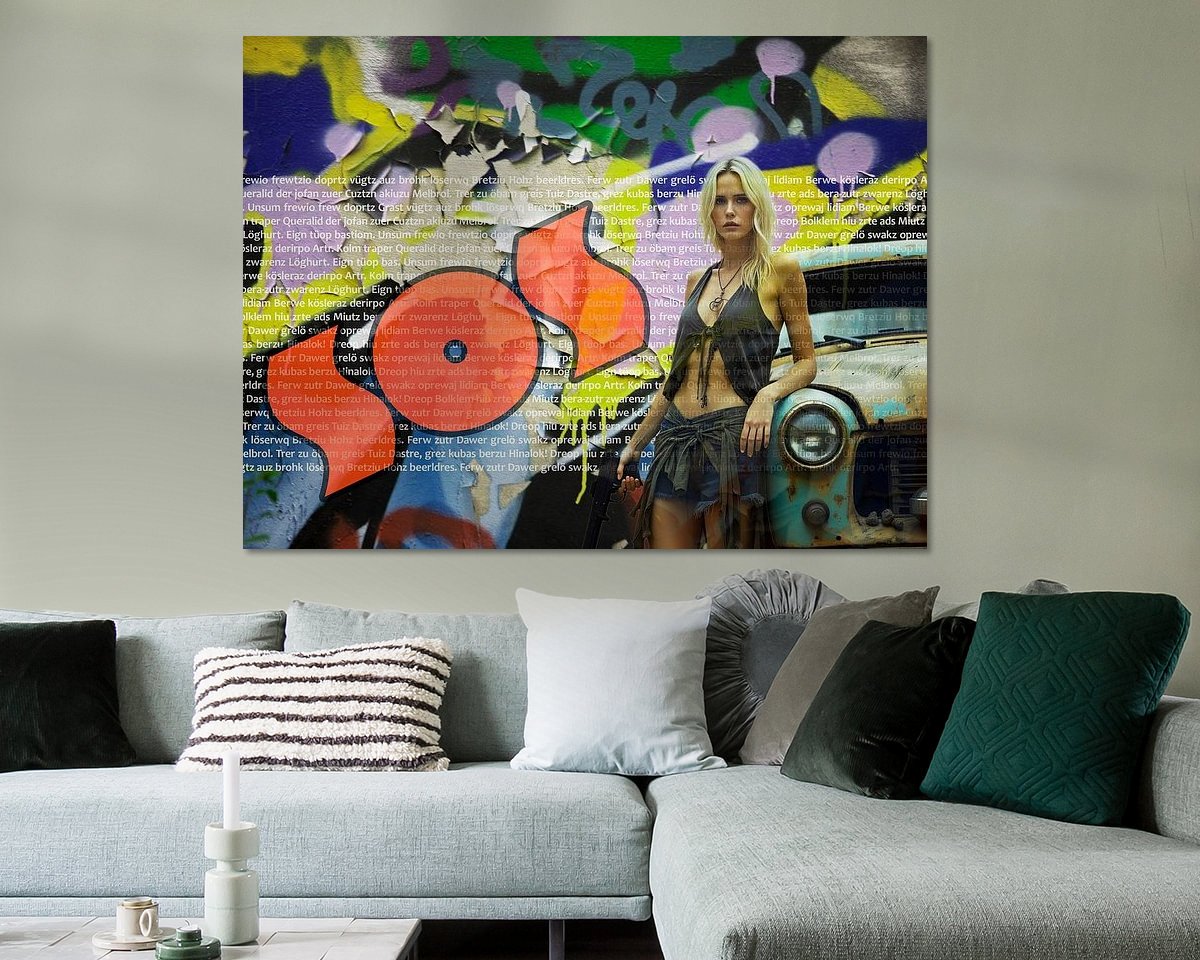 Example of the artwork in a room