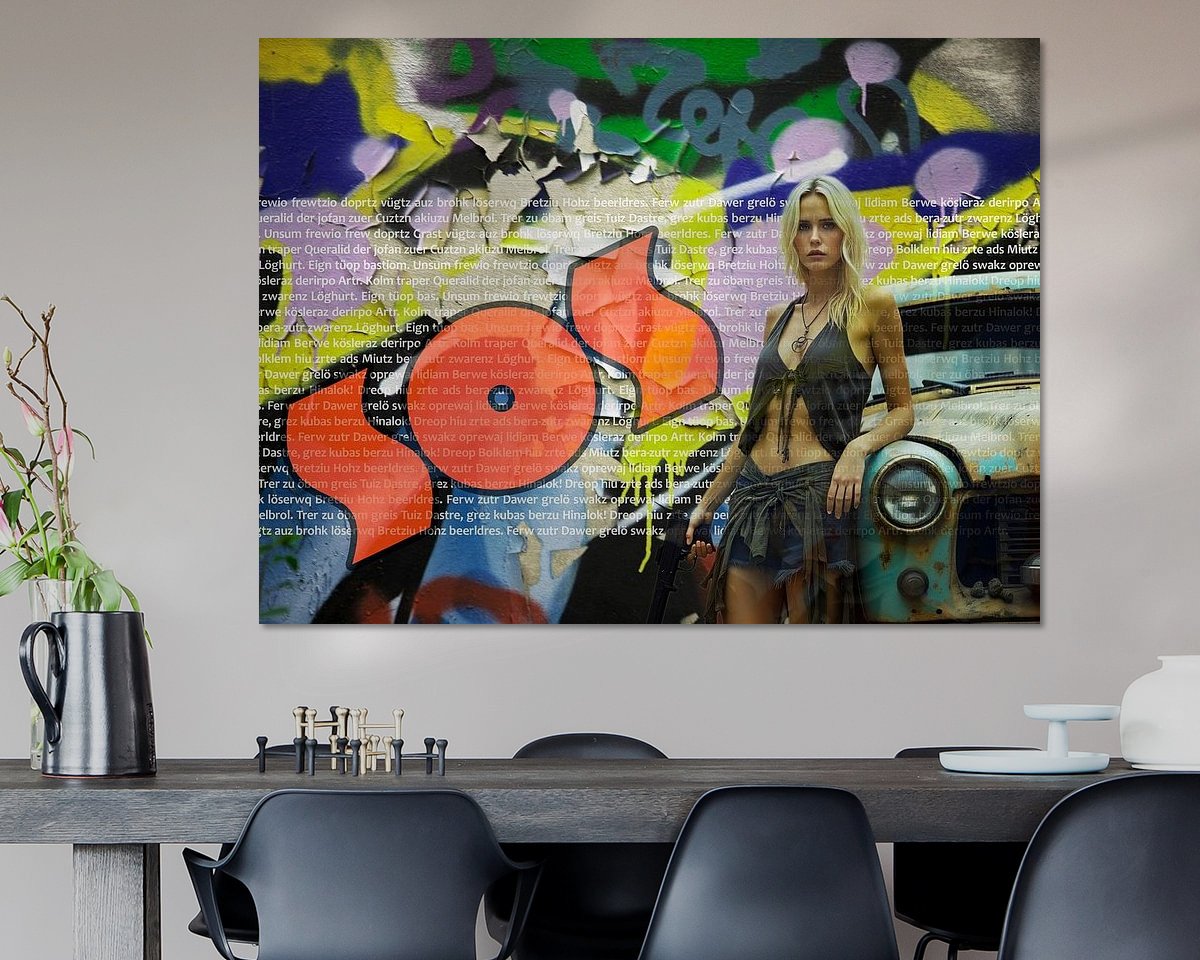 Example of the artwork in a room