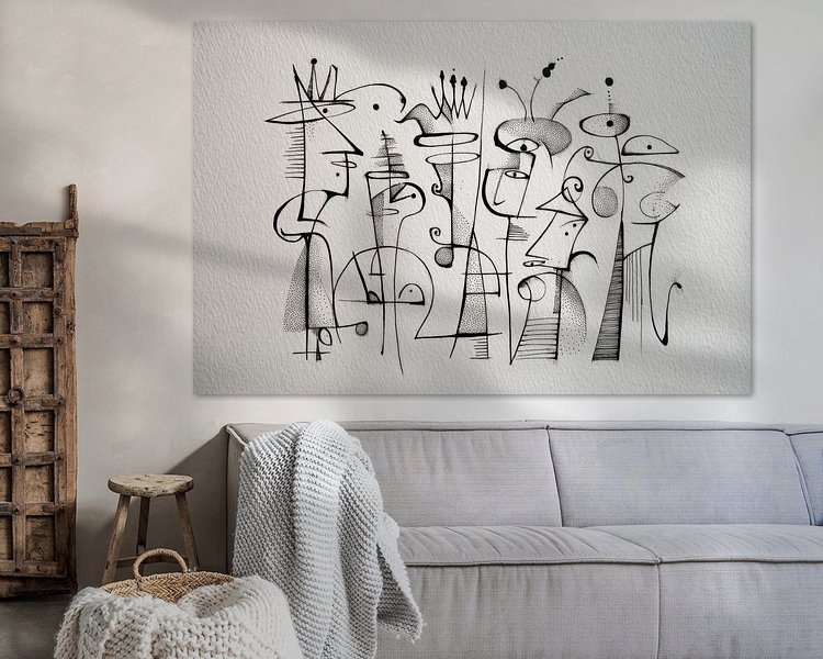 Example of the artwork in a room