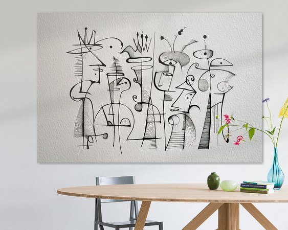 Example of the artwork in a room