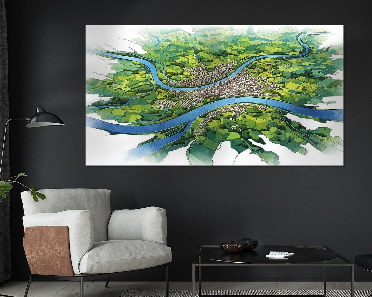 Example of the artwork in a room