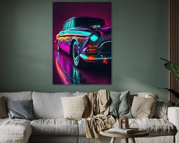 Vaporwave Neon Classic Sedan sur John Dan