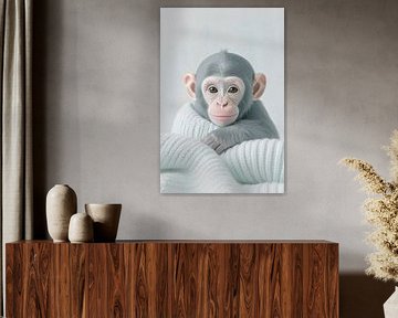 Bébé chimpanzé... sur Ans Bastiaanssen
