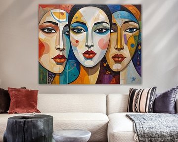 Portrait of a woman or 3 = 1