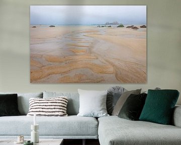 Beach in the fog near the village of Kerfissien, Brittany by Christian Müringer