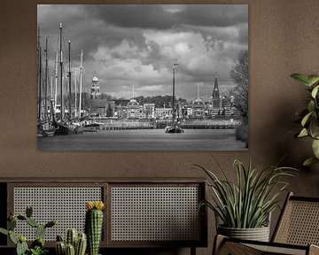 Timeless Dutch harbour scene - classic ships and ancient architecture by ThomasVaer | Tom Coehoorn