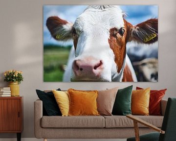 Portrait d'une vache hollandaise, Tienhoven.