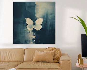 Monochrome Butterfly - papillon minimaliste en noir et blanc