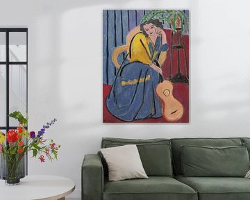 Girl in Yellow and Blue with Guitar, Henri Matisse