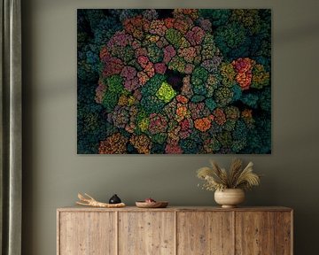Palette de couleurs d'automne sur Bas van der Gronde