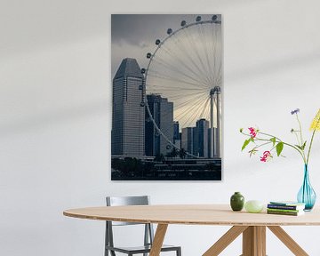 Tranquillité urbaine - Singapore Flyer sur Bart Wilmer