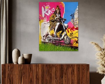 King trottinette painting sur John AZOK