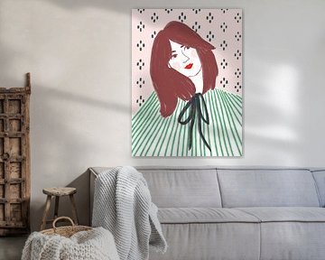 Portrait rêveur d'une femme sur Anna Benge