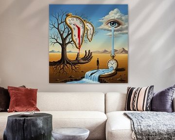 Ätherische Traumlandschaft - Moderner Surrealismus Kunstdruck