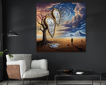 Traumlandschaft Illusionen - Surrealismus Kunst Malerei
