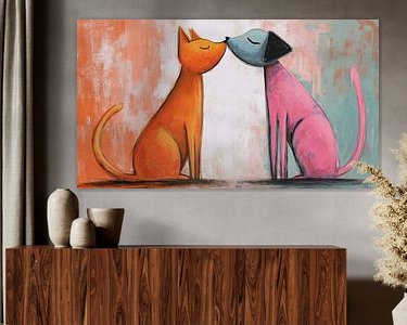 Example of the artwork in a room