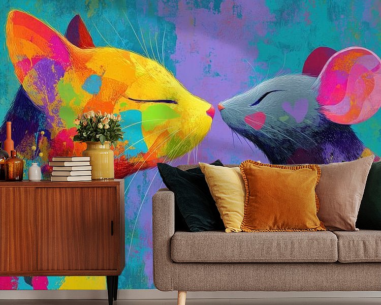 Example of the artwork in a room