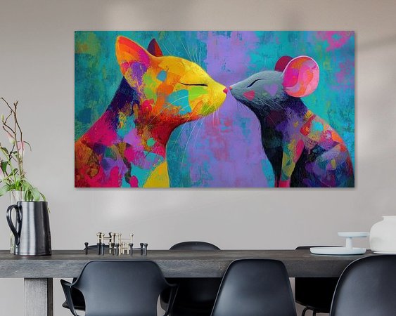 Example of the artwork in a room