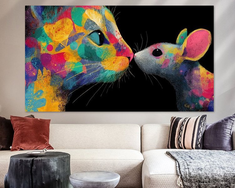 Example of the artwork in a room