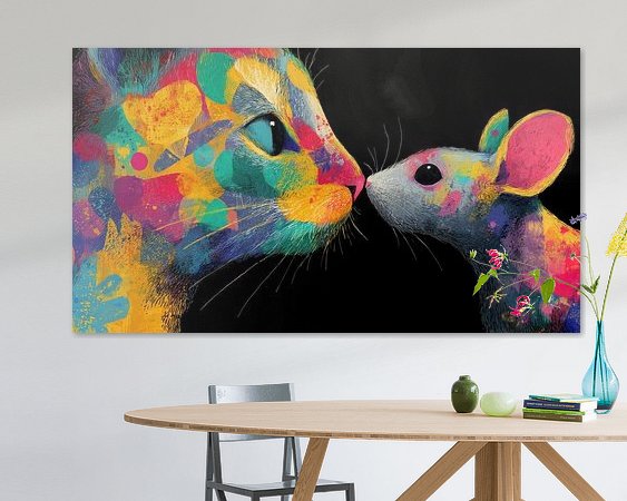 Example of the artwork in a room