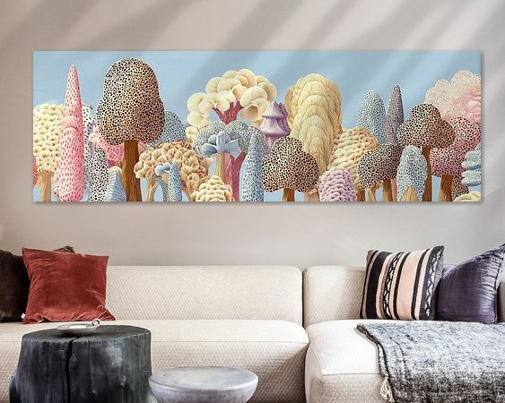 Example of the artwork in a room