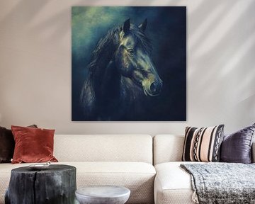 Horse in the dark